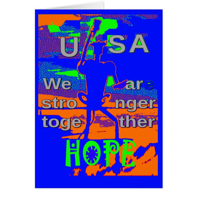 USA Hope Strong Together - A Patriotic Tapestry (Vorne)