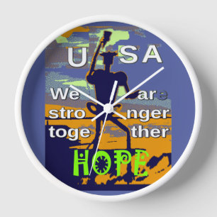 USA Hope Stronger Together Uhr