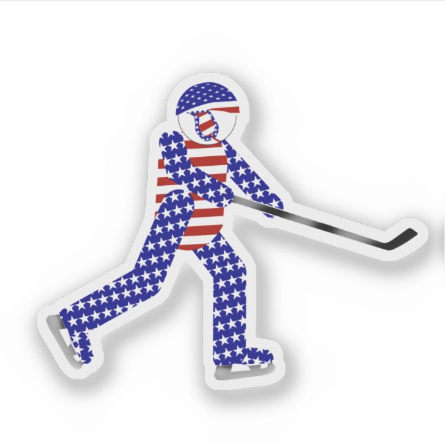 USA Ice Hockey   Aufkleber (Vorderseite)