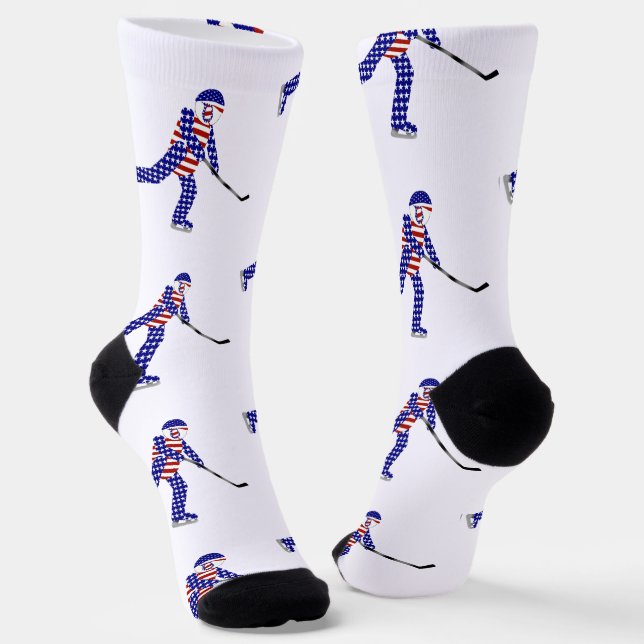 USA Ice Hockey   Socken (Gewinkelt)