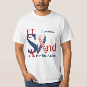 USA Ich stehe stolz für den Anthem T - Shirt