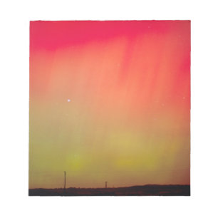 USA, Idaho. Aurora borealis, Nordlicht um 2 Notizblock