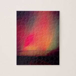 USA, Idaho. Aurora borealis, Nordlichter am Puzzle