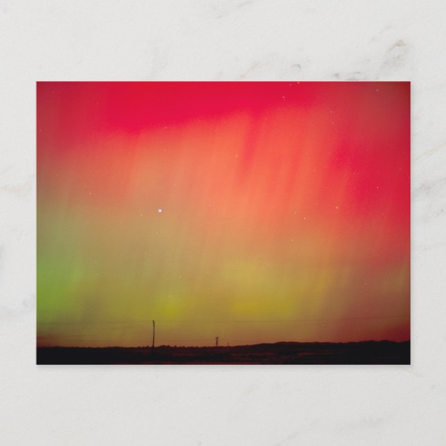 USA, Idaho Aurora borealis, Nordlichter bei 2 Postkarte (Vorderseite)