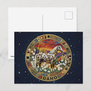 USA Idaho Staatsembleme Postkarte