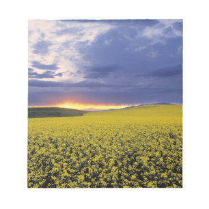 USA, Idaho, Swan Valley. Ein feuriger Sonnenunterg Notizblock