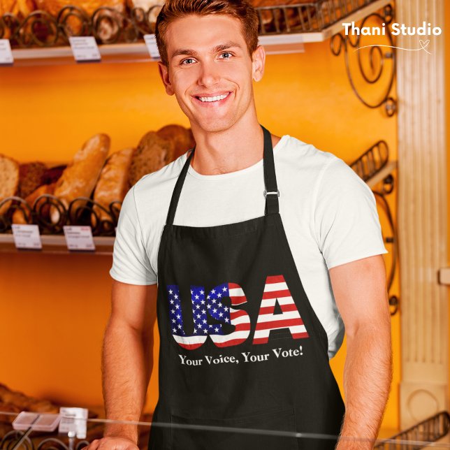 USA Ihre Stimme Ihre Wahlpolitik Schürze (Von Creator hochgeladen)