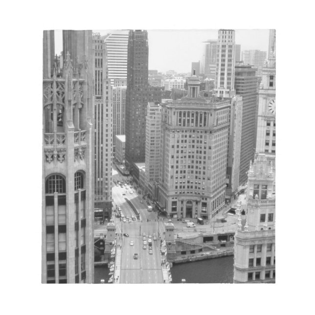 USA, IL, Chicago, Loop from Hotel Notizblock (Vorderseite)