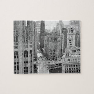 USA, IL, Chicago, Loop from Hotel Puzzle