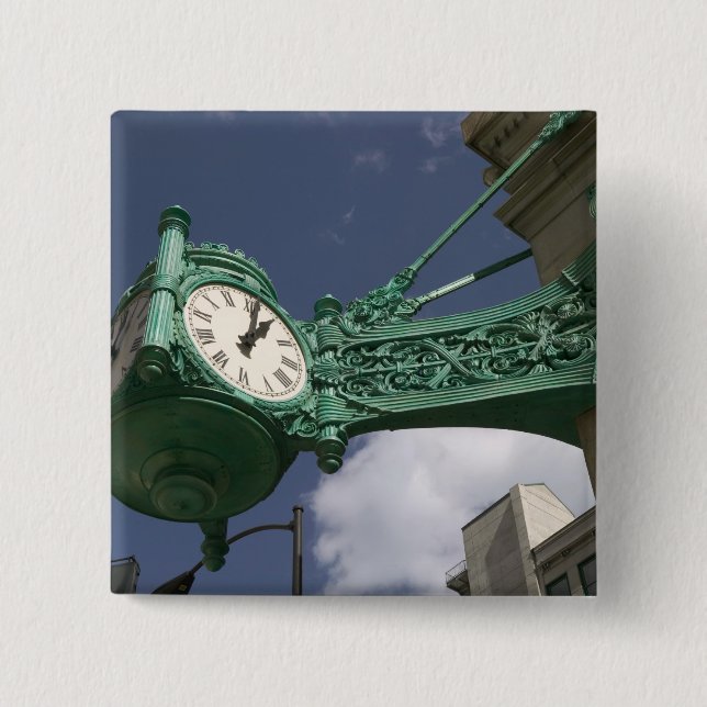 USA, Illinois, Chicago: Der Loop: Staat Button (Vorderseite)