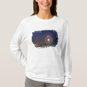 USA, Illinois, Chicago, Feuerwerk am Vierten Juli T-Shirt