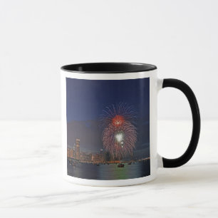 USA, Illinois, Chicago, Feuerwerk zum Unabhängigke Tasse