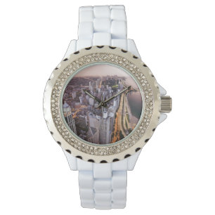USA, Illinois, Chicago, Luftaufnahme von See Armbanduhr