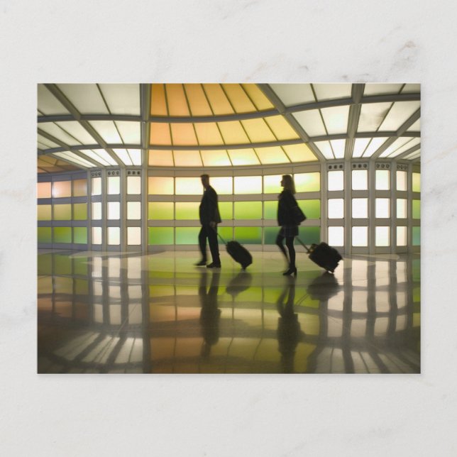 USA, Illinois, Chicago: O'Hare International Postkarte (Vorderseite)