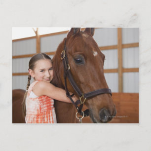 USA, Illinois, Metamora, Portrait des Lächelns Postkarte