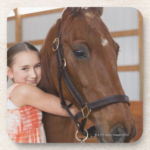 USA, Illinois, Metamora, Porträt des Lächelns Getränkeuntersetzer