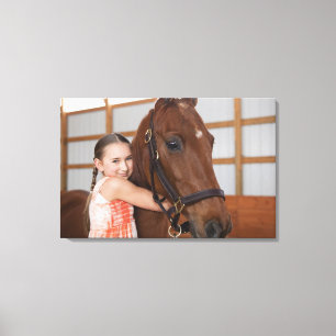 USA, Illinois, Metamora, Porträt des Lächelns Leinwanddruck