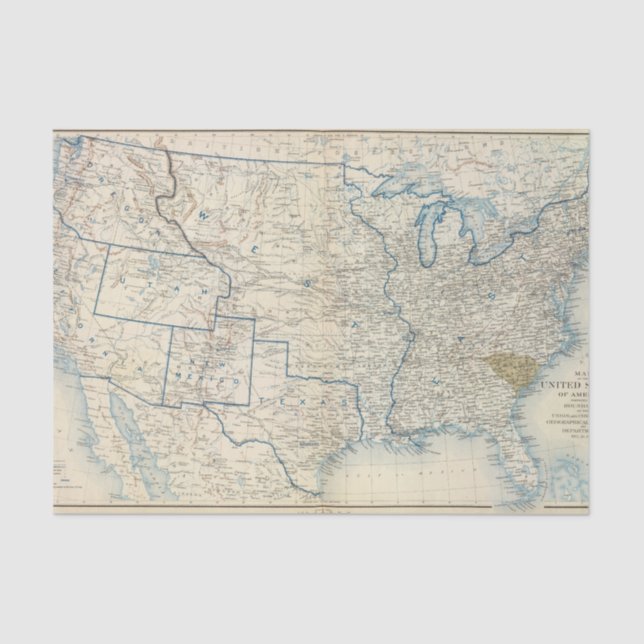 USA im Dezember 1860 Seidenpapier (Vorderseite)