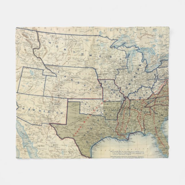 USA im Juni 1864 Fleecedecke (Vorderseite (Horizontal))