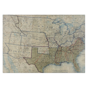 USA im Juni 1864 Schneidebrett