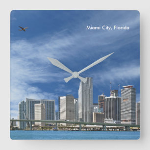 USA Image for Square Wall Uhr