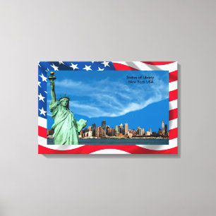 USA Image für verpackte Leinwand