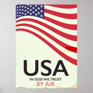 USA "In Gott vertrauen wir" Vintage Poster