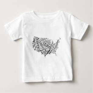 USA in Tagxedo Baby T-shirt