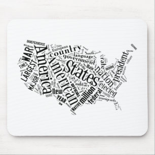 USA in Tagxedo Mousepad
