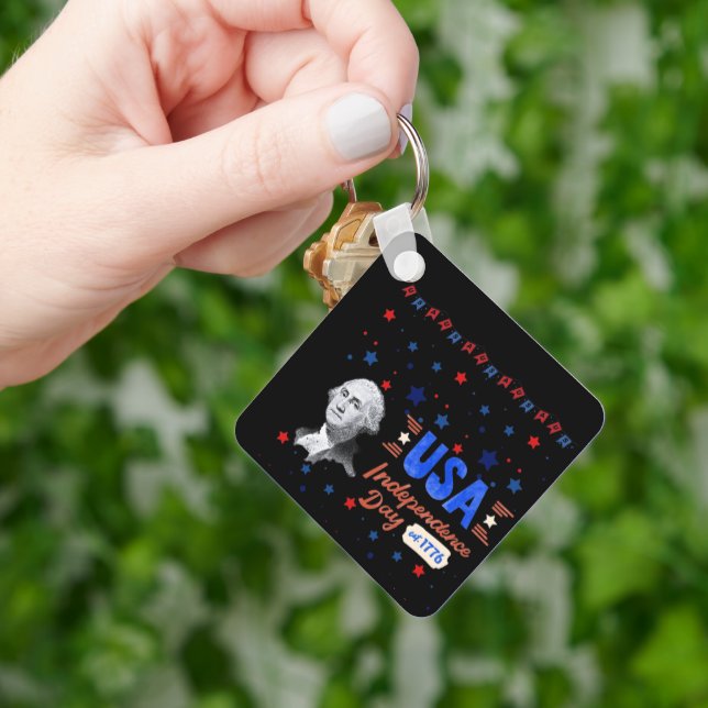 USA Independence Day black Schlüsselanhänger (Hand)