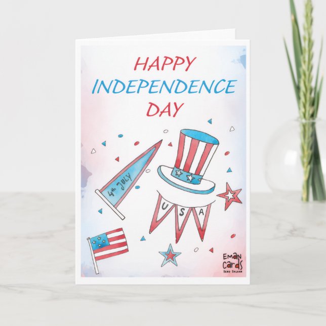 USA Independence Day - Motifs Karte (Vorderseite)