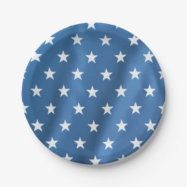 USA Independence Day Stars Pappteller (Vorderseite)