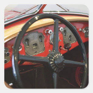 USA, Indiana, Auburn: Auburn, Cord, Duesenberg 2 Quadratischer Aufkleber