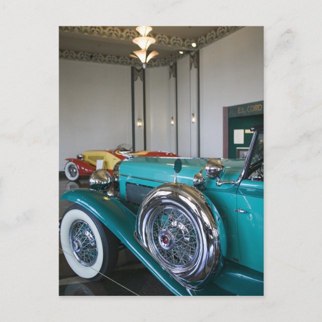 USA, Indiana, Auburn, Cord, Duesenberg 3 Postkarte (Vorderseite)