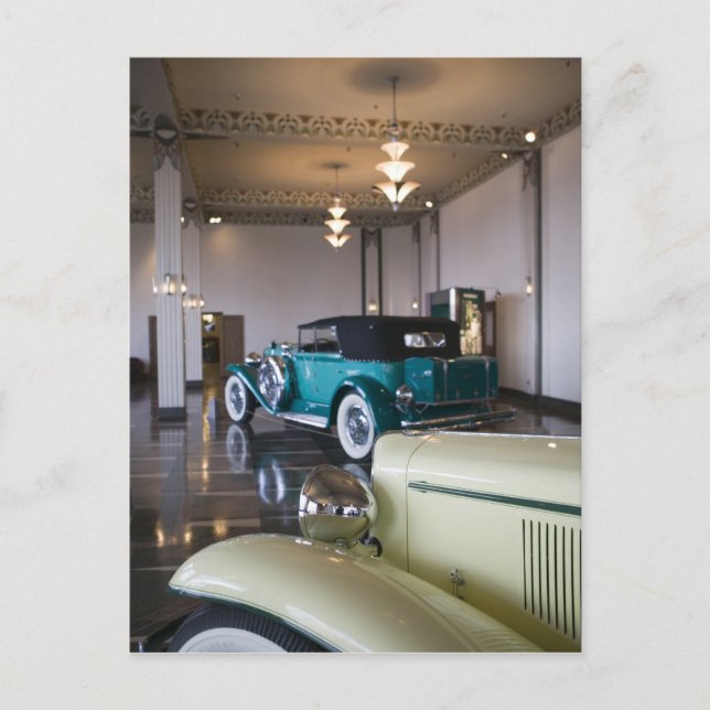 USA, Indiana, Auburn, Cord, Duesenberg 8 Postkarte (Vorderseite)