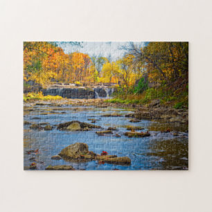 USA, Indiana. Cataract Falls Staat Recreation Puzzle