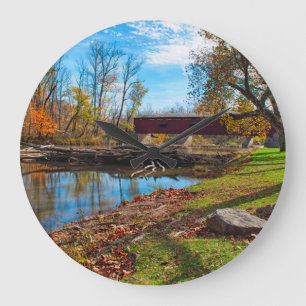 USA, Indiana, Cataract Falls State Recreation Große Wanduhr