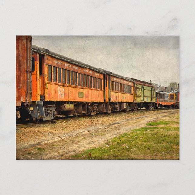 USA, Indiana. Das Eisenbahnmuseum North Mudson Postkarte (Vorderseite)