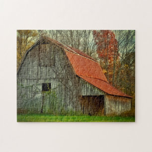 USA, Indiana. ländliche Landschaft, Weinreben-bede Puzzle