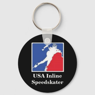 USA Inline-Speedskater-Schlüsselanhänger Schlüsselanhänger