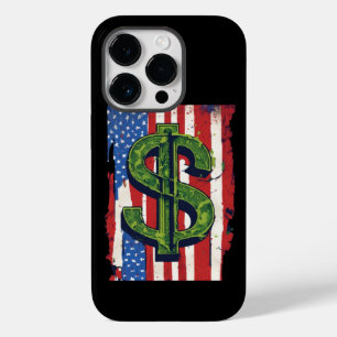 USA-Inspiriert Dollarsigne Case-Mate iPhone 14 Pro Hülle