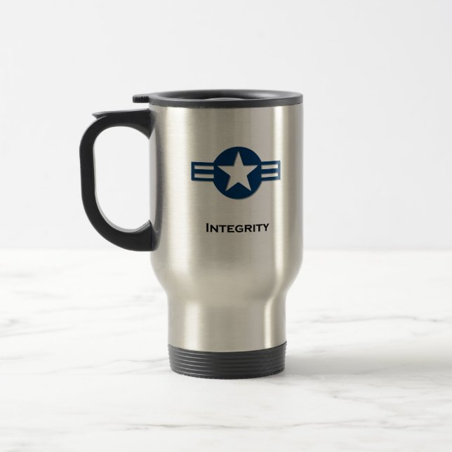 USA Integrity blue Reisebecher (Links)