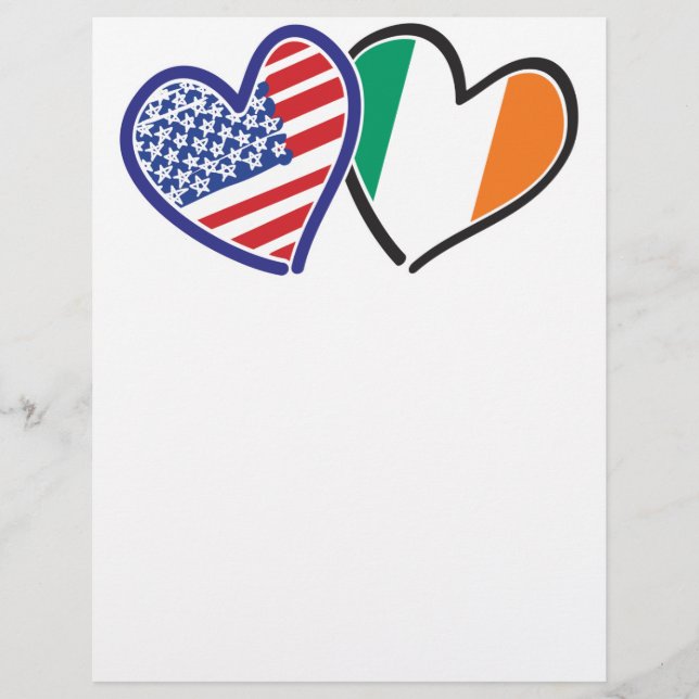 USA Ireland Heart Flags (Vorderseite)