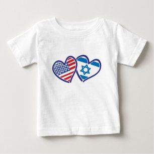 USA - Israel-Liebe-endgültig Baby T-shirt