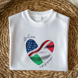 USA - Italien - Flaggenschwerpunkt | Italienischer T-Shirt