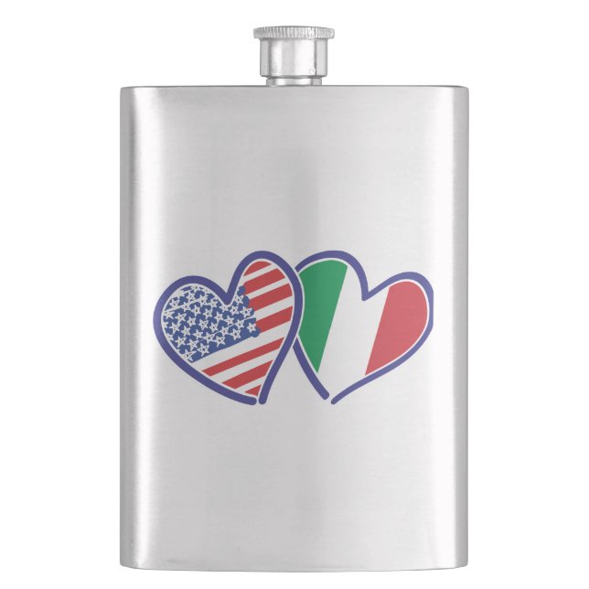 USA - Italien - Liebe Flachmann (Vorderseite)