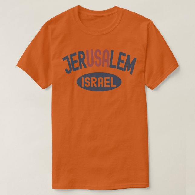 USA Jerusalem1 T-Shirt (Design vorne)