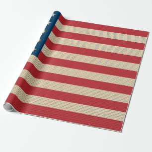 USA-Juteflagge Geschenkpapier