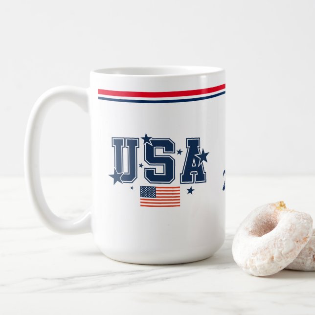 USA-Kaffeetasse Kaffeetasse (Mit Donut)