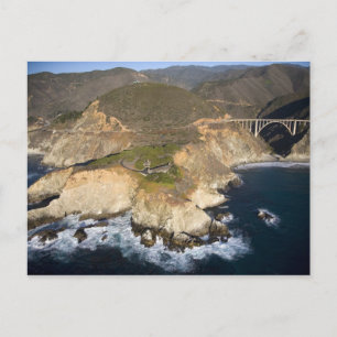 USA. Kalifornien. Big Sur. Bixby Bridge Postkarte